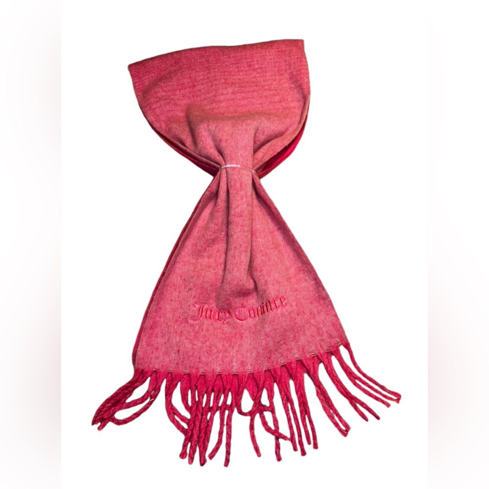 NWT Juicy Couture TAN Blanket Scarf (80L x 20W). SoftFringe Wool